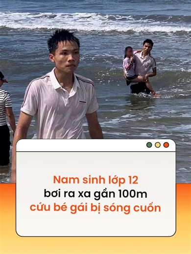 Một nam sinh lớp 12 trú tại xã Cửa Tùng (Quảng Trị) vừa có hành động dũng cảm bơi vượt sóng cứu kịp thời một bé gái #tiktoknews #amm Theo doisongphapluat.nguoiduatin.vn #AAGN