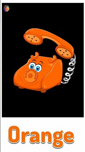 learn colors name with different colours Telephone ☎️😀😃