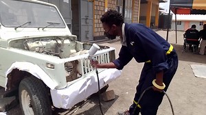 1.1K views · 62 reactions | Spray painting & Panel beating students during a practical session. For more details on the course kindly visit our website link https://bit.ly/3rP39qv #spraypainting #panelbeating #autoshop #mechanic | Sensei Institute of Technology -SiT | Facebook