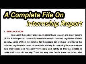 How to Prepare Internship Report in B.Ed 2nd Year || School Internship Report for B.Ed in English ||