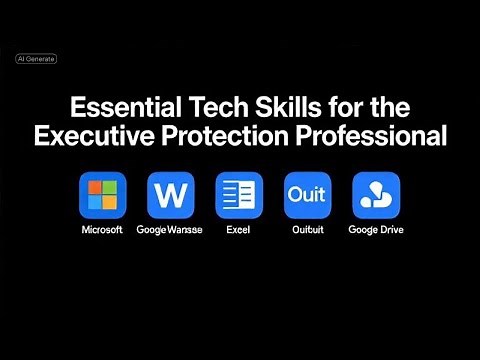 Essential Tech Skills for Executive Protection Professionals