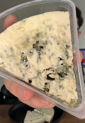13oz of actual blue cheese. 7:06. No water. Full vid on YouTube—link in bio. #boofthedevourer #bluecheese #nowater #foodchallenge #fyp