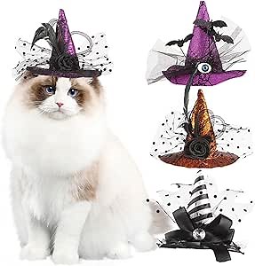 Dog Halloween Costumes Dog Costume Halloween Pet Witch Hat Cat Clothes Halloween Party Decoration Halloween Costumes for Dogs Small Medium Large Breed