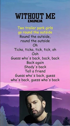 Eminem - Without Me (Lyrics) #shorts