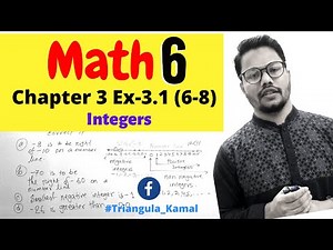 Math Class 6 Chapter 3 Ex 3.1(6-8) | Integers | Number line | Non Negative and Negative Integers