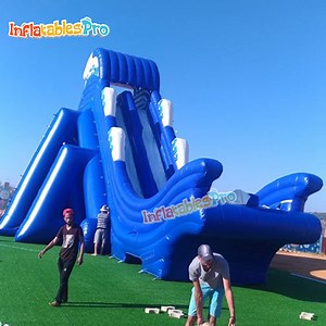 [Hot Item] Giant Hippo Inflatable Water Slide for Frame Pool