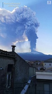 Timelapse footage shows Italy’s Mount Etna, Europe’s most active volcano, shooting clouds of ash into the sky during weekend eruption. https://abcn.ws/2OhwBo0 | ABC News