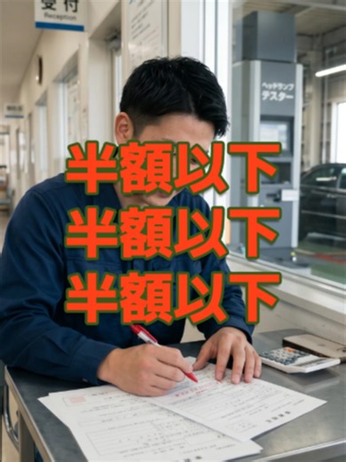 【半額以下】ユーザー車検の値段は？テスター屋に行ってきた人の費用相場と当日の流れ 「車検、毎回10万円以上払ってませんか？」 ディーラーや車検専門店に任せて 当たり前のように高い金額を払っていませんか 実は車検 自分で受けることもできるんです ユーザー車検と言って 運輸支局や軽自動車検査協会に 直接車を持ち込んで検査を受ける方法 この方式なら 業者の代行手数料も、点検整備料も まるごと不要 普通車で5万〜10万円 軽自動車でも2万〜5万円の節約ができます 「でも素人がやって本当に大丈夫？」 当然そう思いますよね そこで知っておきたいのが テスター屋という存在 テスター屋は 運輸支局のすぐ隣にある民間の予備検査場 本番と同じ機械で ヘッドライトの光軸やサイドスリップを 事前にチェック・調整してくれます そもそもユーザー車検で一番落ちやすいのが このヘッドライトの光軸 2024年8月から、対象車はロービーム計測のみになり 不合格者が急増しました 光軸はバルブ交換や軽い衝撃でも簡単にずれます だから本番前に テスター屋に立ち寄るのが王道ルート 光軸調整だけなら1,500〜2,500円程度です