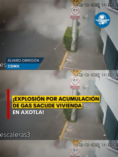 Una explosión en una casa de Álvaro Obregón activó a bomberos y servicios de emergencia 😳🔥 Autoridades confirmaron que no hubo heridos #explosión #acumulación #gas #Axotla #ÁlvaroObregón