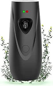 Automatic Air Fragrance Dispenser Home Wall-mounted Aerosol Spray Air Freshener for Home Offices Schools Restaurants Hotels Commercial Place (Black 1103)