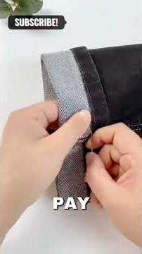 Your Pants Are Too Long? Fix Them at Home Like a Pro.#fashionideas #lifehacktips #sewingtips