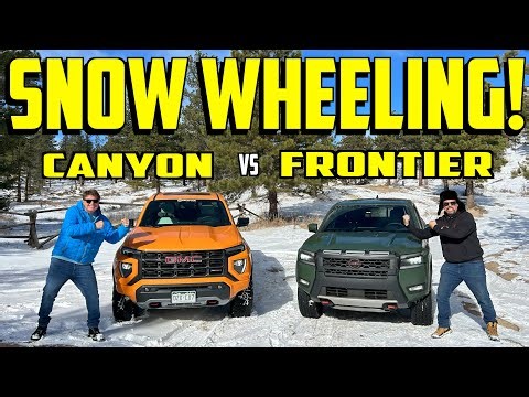 One Of These Trucks Really Surprised Us: GMC Canyon AT4X vs. Nissan Frontier Pro-4X vs. Snow!