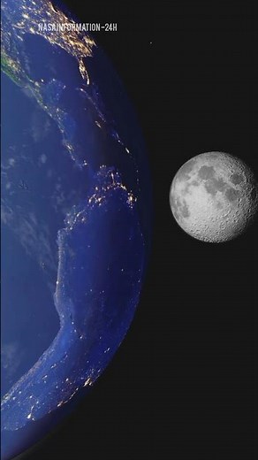 How Far Is the Moon from Earth? A Simple Space Explanation #NASA #space #sun #earth