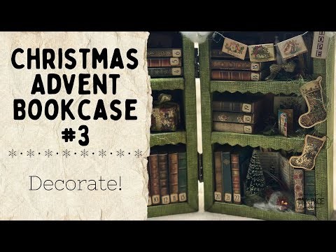 Making the Ephemera for the Christmas Advent Bookcase (Step by Step Tutorial) Part 1 of 3