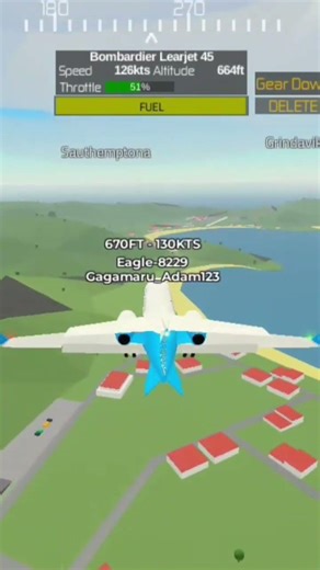 Bombardier Learjet Lukla-Saint Bart. Time lapse! #PTFS #roblox #aviation