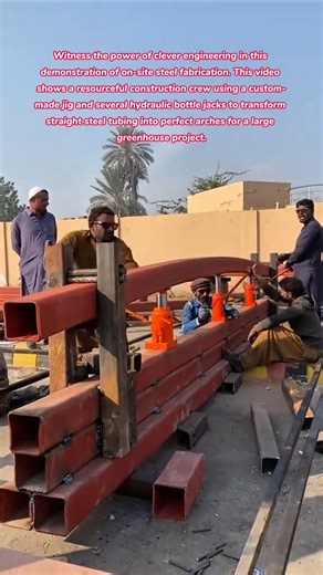 Watch Huge Steel Beams Bend Like Plastic with This Clever Jig #lifehacks #how #tools #diy #tricks