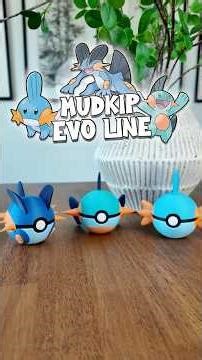 Mudkip to Swampert - the Full Evo line in Pokeball Form!💧