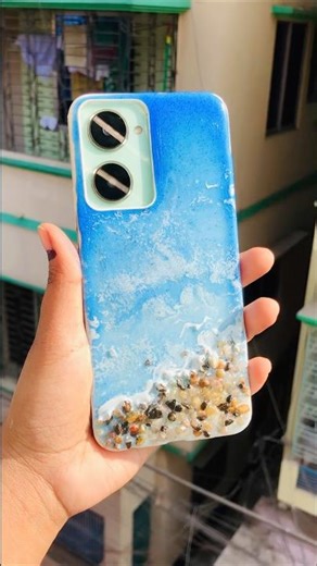 Sea themed phone case making ( resin DIY work)🌊🐋