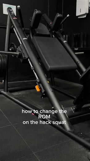 How to change the hack squat shoulder padding and range of motion 🥰 #hydragym #gym #goldcoast #hacksquat #goldcoastgym #socialsaturday | Hydra Gym