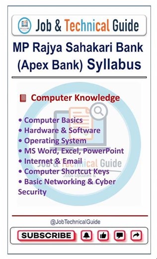 Apex Bank Syllabus 2026 🔥 | Complete Exam Pattern | Banking Jobs | MP Apex Bank #apexbankbharti
