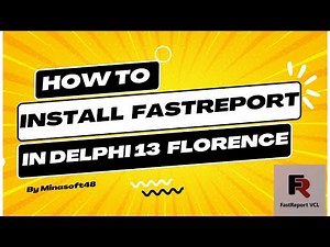 How to Install fastreport 2025 Delphi 13 Florence
