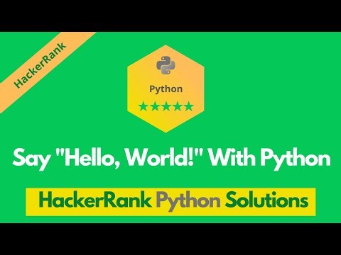 Hacker Rank Python Certificate Question & Answer #python #coding