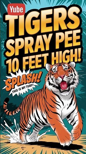 Tiger spray pee 10 Feet high!! The weirdest tiger fact you'll ever see. !!