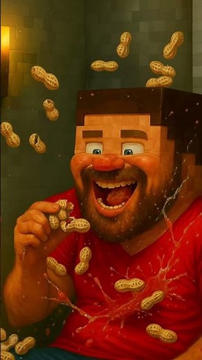 Minecraft Steve & Villager Activate the Ore – 3D Simulation #minecraft #blender3d #3dart