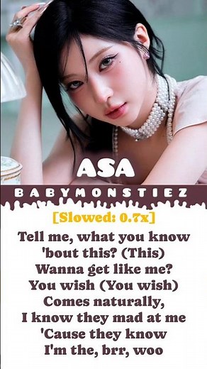 ASA RAP TUTORIAL SUGAR HONEY ICE TEA #BABYMONSTER #ASA