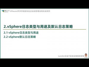 VM_SS2403_9-2.1 vSphere日志类型与用途_第九季: VMware vSphere日志管理