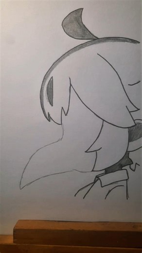 Drawing Kasane Teto Face Side View Easy #shorts #kasaneteto #vocaloid