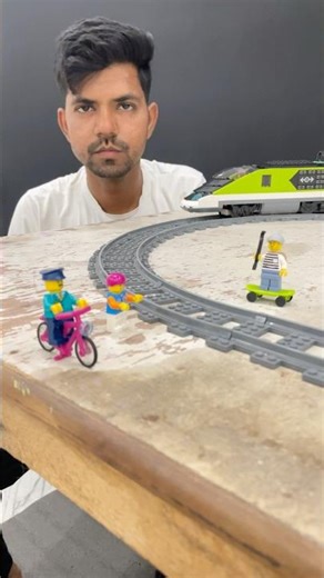 Lego High Speed Passenger Train Loco Pilot Enjoy Ride On Tracks