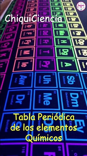 Tabla Periódica de los elementos #ciencia #divulgacióncientífica #química #elementosquímicos #shorts