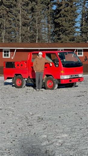 Toyota ToyoAce fire truck that can carry a family
