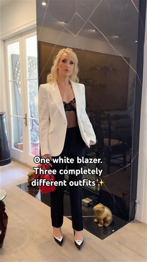 One White Blazer. Three Completely Different Outfits✨🤍👩‍💼