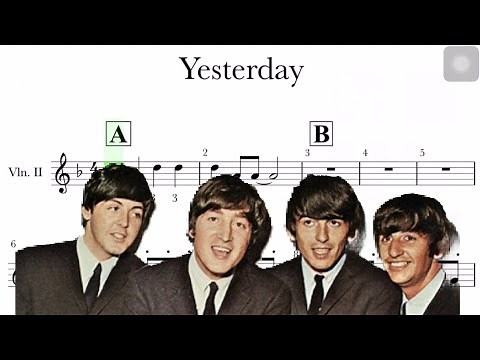 Yesterday acompañamiento violín.