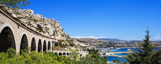 Le train de la côte bleue, merveille de la Méditerranée