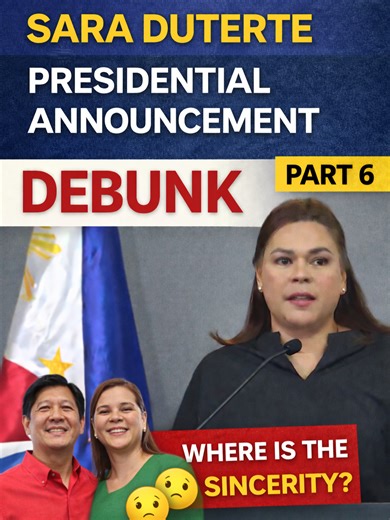 Analyzing Sara Duterte's Presidential Announcement: The Debate