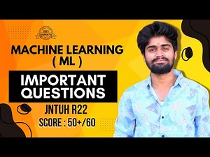 These are must to score BEST | Machine Learning IMP questions | JNTUH R22 | CodingFataka