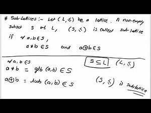 Sub-Lattice definition and examples || Boolean Algebra and Lattice bsc maths, Engineering maths