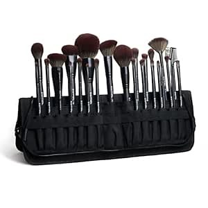 ZAMEL 26Pcs Premium Black Make up Brushes Set With Travel Bag,ULTRA SOFT Hair Makeup Brush pack Contains large powder Blending Make up Brush set Blush Face Brush Concealers contour Eyeshadow
