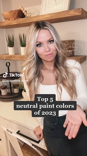Sharing my favorite neutral interior paint colors for 2023 | Can you guess which color is on my walls? Follow me for more home inspo! #hometok #homedecor #2023paintcolors #interiordesign #paint #paintcolors #interiorpaintcolors #neutralpalette #sherwinwilliams #benjaminmoore