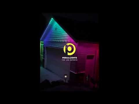 Moving Rainbow Light Show | Perma-Lights Roofline Demo