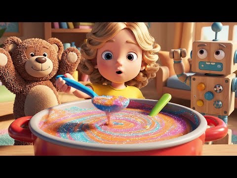 Four Little Toy Spoons Stir Stir Stir AV1 | Nursery Rhymes for Kids & Baby Songs