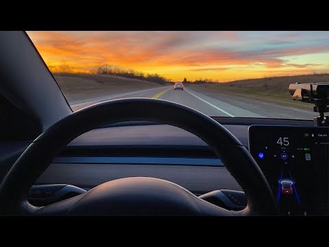 Tesla Full Self-Driving on 45 Minute Commute!