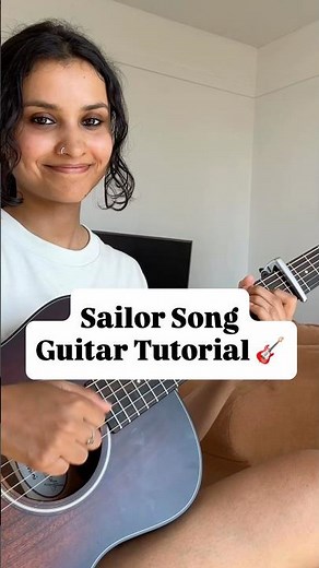 EASY Sailor Song Gigi Perez Guitar Tutorial ⭐️ #shorts