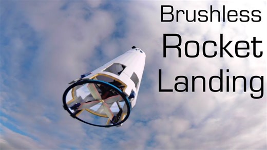 Brushless RC Rocket Demonstrates Falcon-Style Vertical Landing