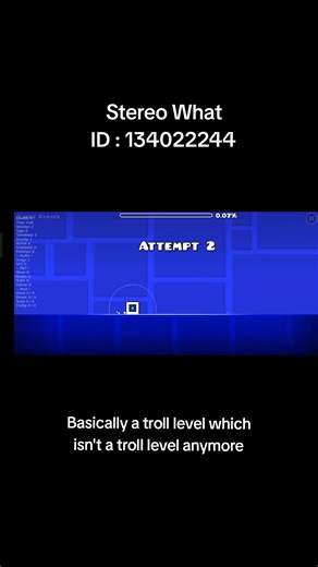 Exploring the Non-Troll Level in Geometry Dash