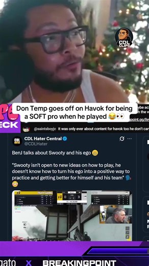 Temp Calls Out Havok for Soft Gameplay in CoD