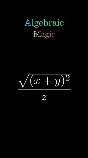 Algebraic Magic ✨ Powerful Algebraic Transformations & Simplification | Math Tricks #maths #algebra